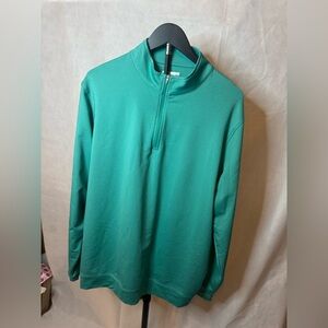 Peter Millar Men's Teal Half-Zip Pullover